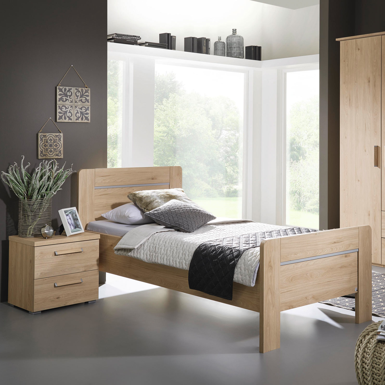 Bettgestell - Jackson Hickory - 90x200 cm