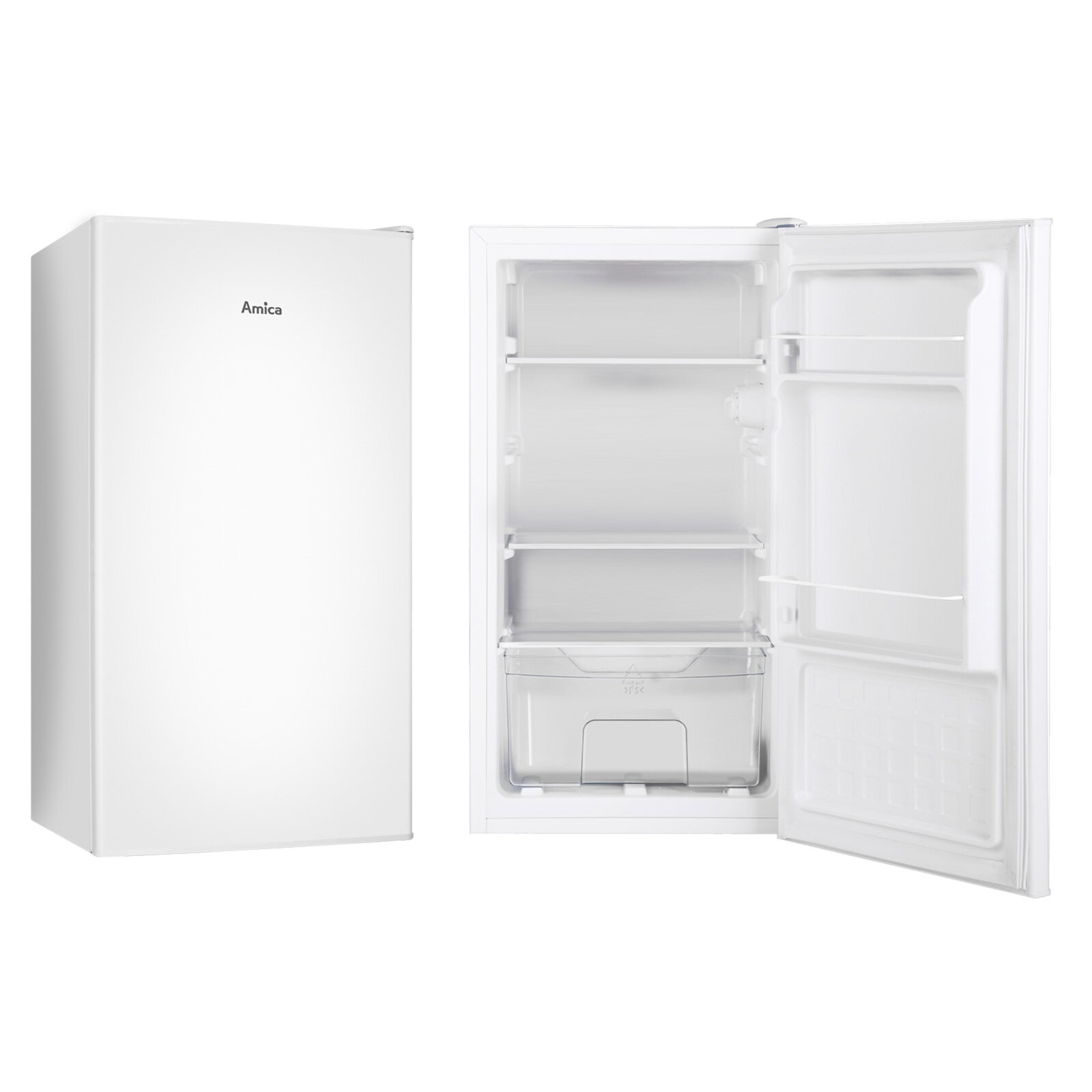 AMICA Vollraum-Kühlschrank VKS 351 bei 116 W E - - kaufen weiß Online | ROLLER