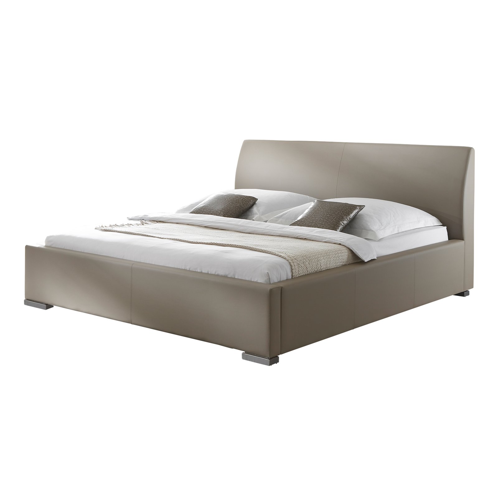 Polsterbett ALTO COMFORT - muddy - Kunstleder - 140x200 cm ...
