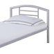 Metallbett - silber - 90x200 cm
