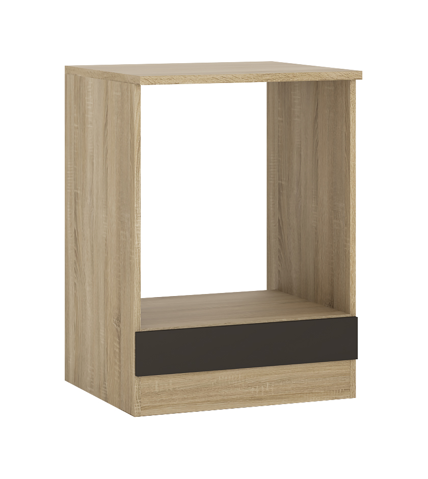 Herdumbau - anthrazit-Sonoma Eiche - 60 cm breit