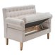 Tischsofa - creme - Microfaser