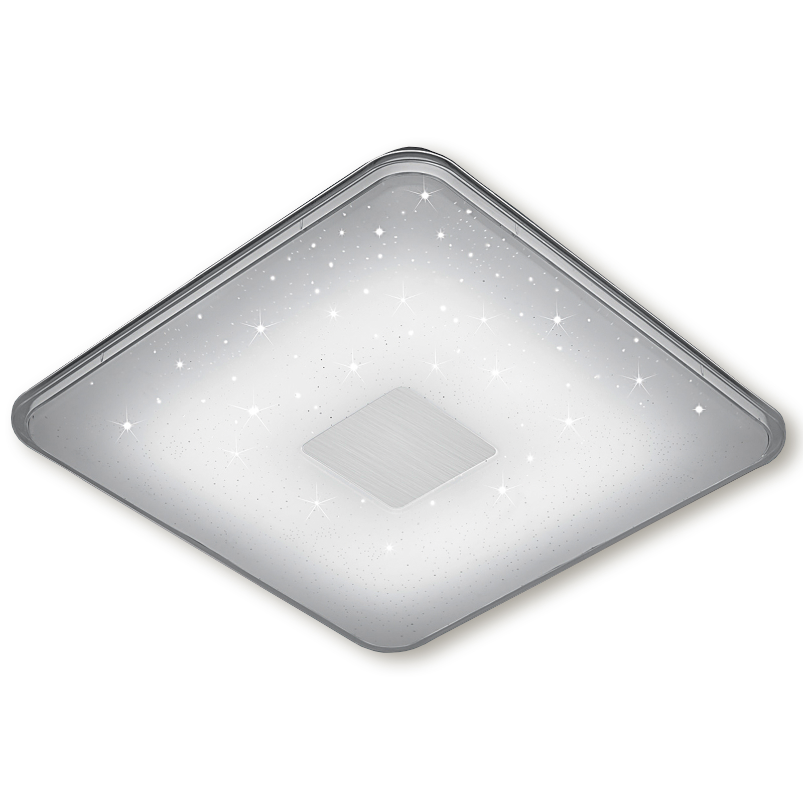 LED-Deckenleuchte - weiß - dimmbar - Glitzer