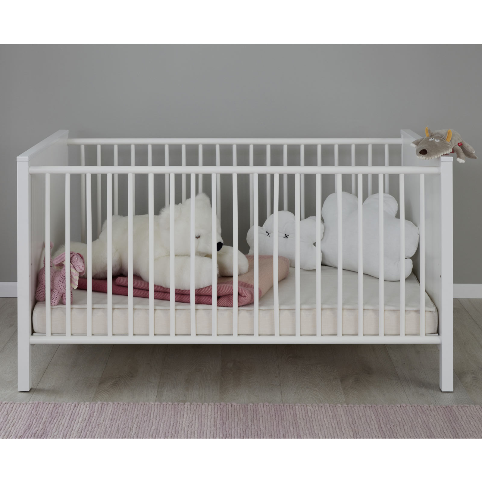 Babybett - weiß - 70x140 cm
