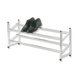 Schuhregal - chrom - 119 cm breit