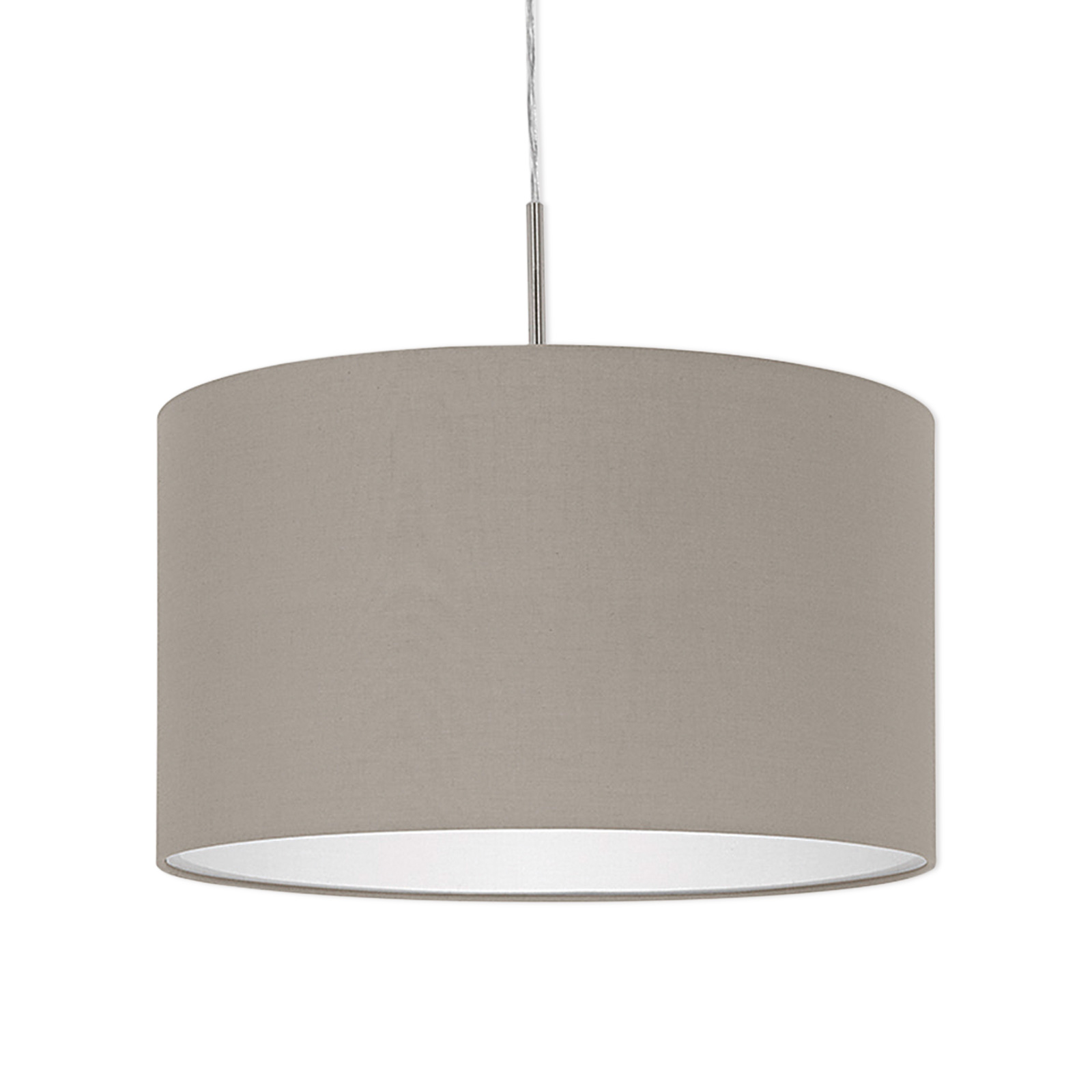 LAMPURA Pendelleuchte - taupe - Stoff - 23 cm