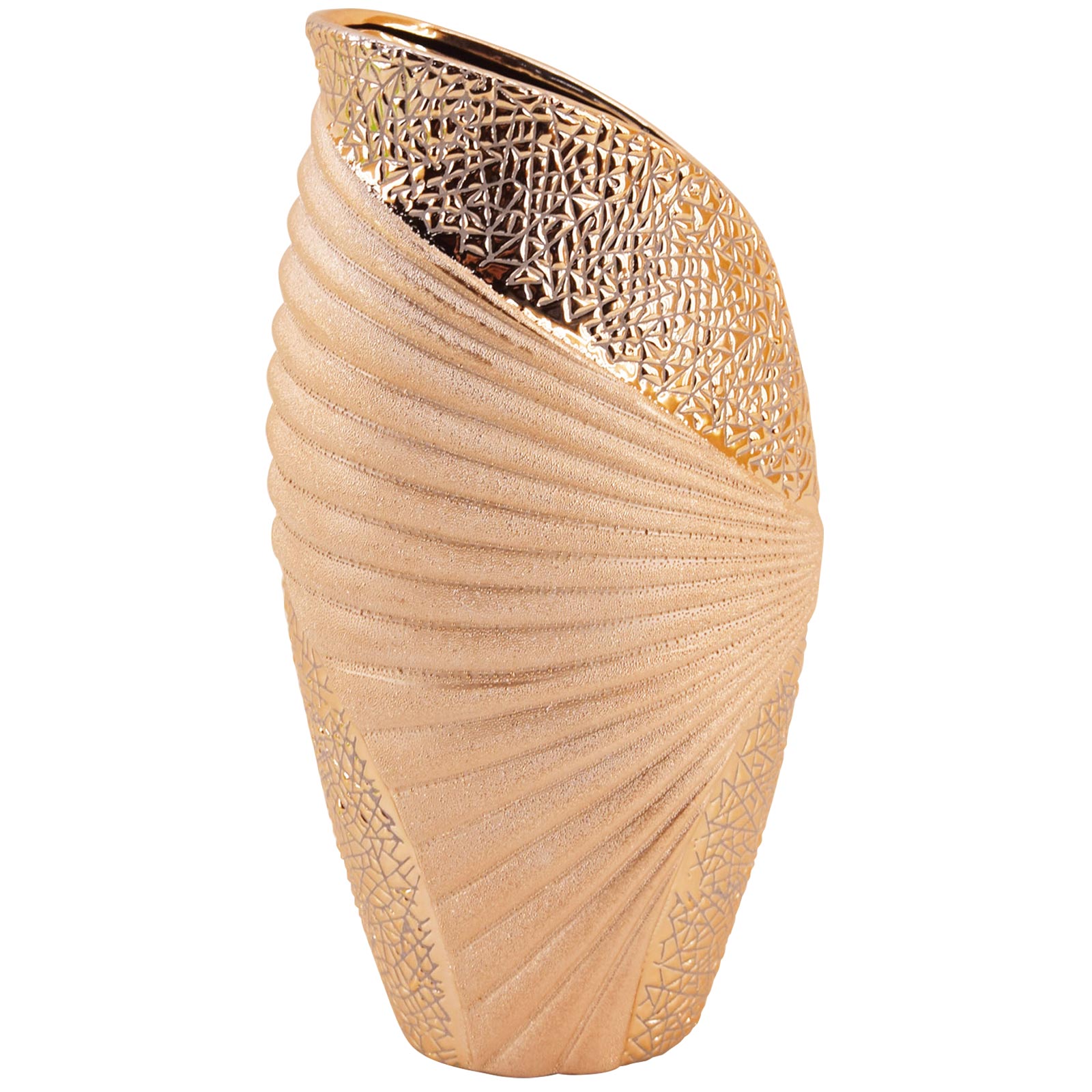 Deko-Vase - gold - 31 cm hoch | Online bei ROLLER kaufen Deko-Vase - gold - 31 cm hoch | Online bei ROLLER kaufen