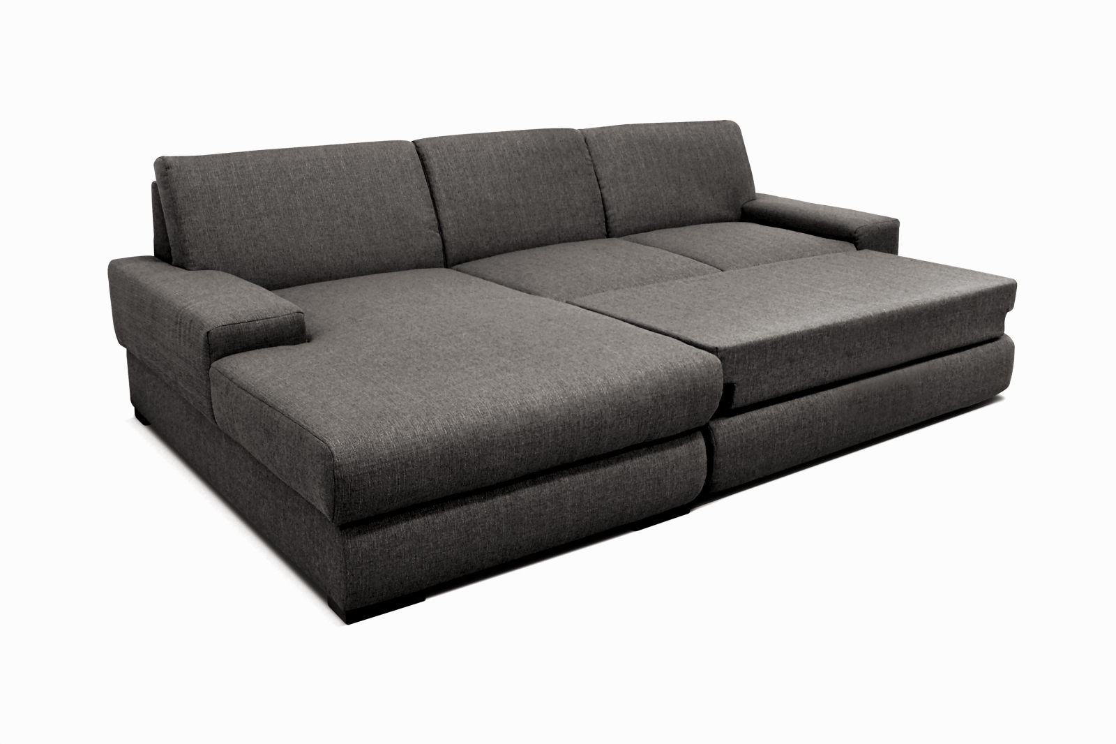 Ecksofa - grau - Recamiere links - Liegefunktion | Online