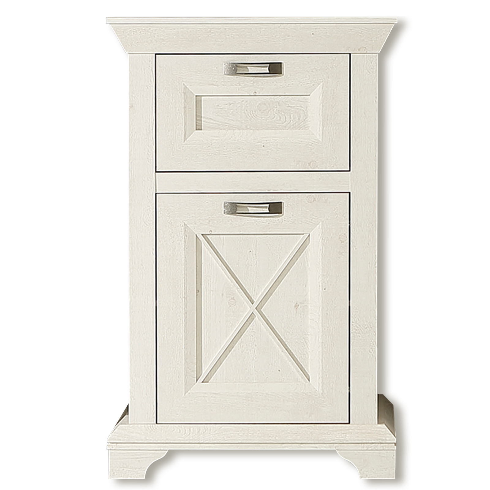 Garderobenkommode - Pinie weiß - 73 cm breit