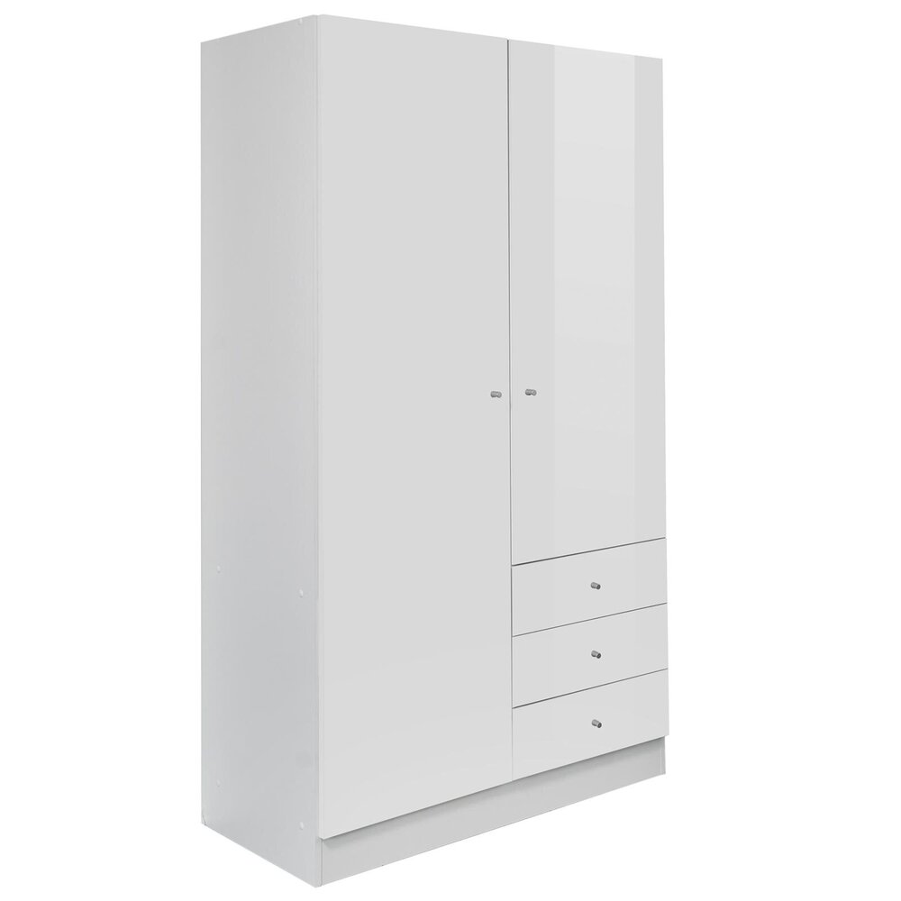Kleiderschrank weiß Hochglanz 100 cm breit Online bei ROLLER kaufen
