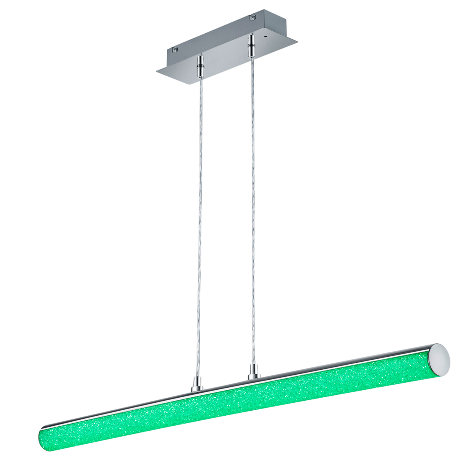 LED-RGB-Pendelleuchte - chrom - dimmbar