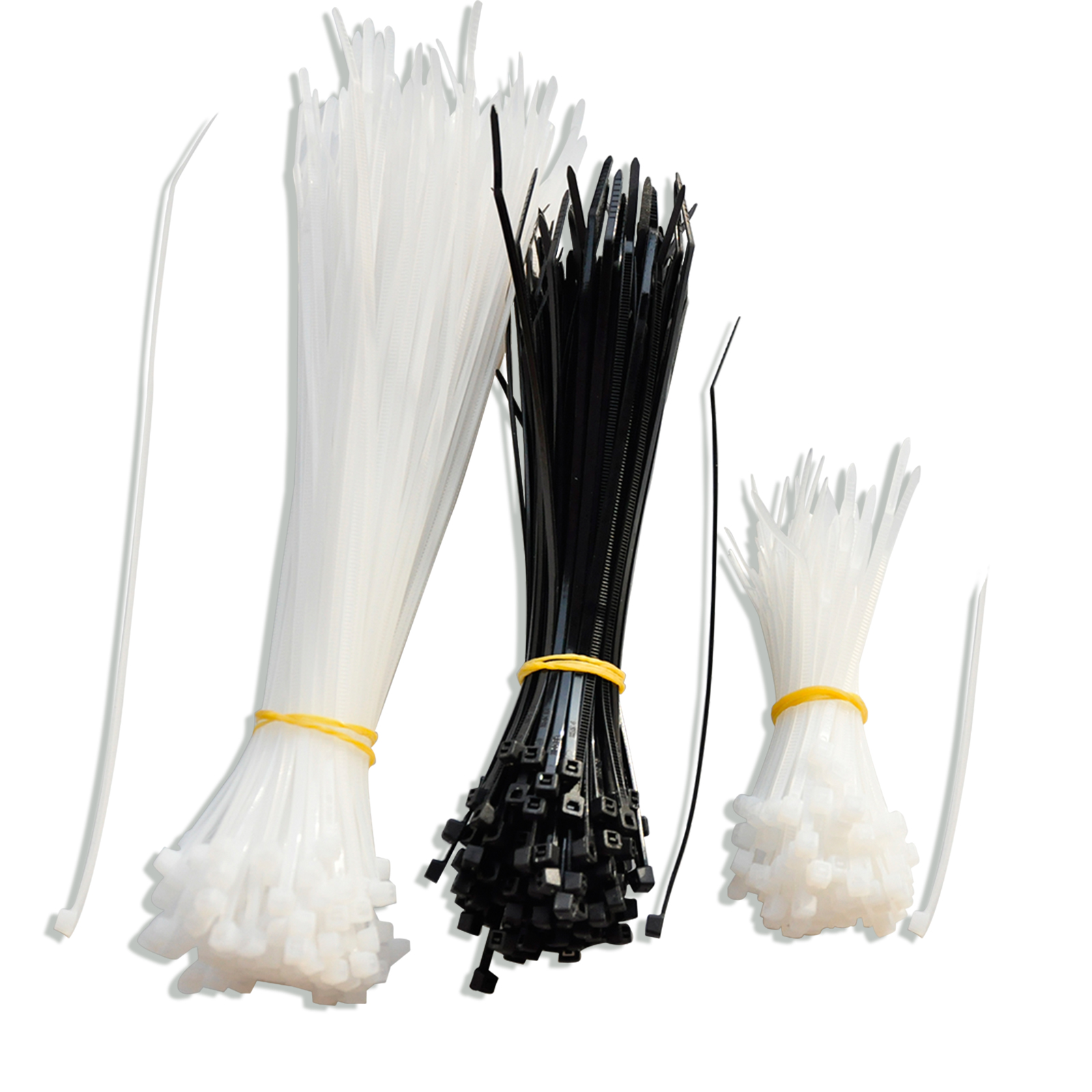 50 Stück Universal Kabelbinder Set - Nylon 9 Cm Selbstsichernd Schwarz