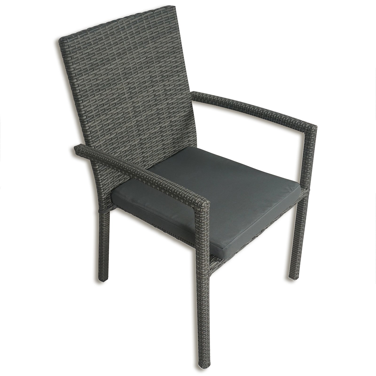 Gartenstuhl Taupo Grau Stapelbar Rattan Optik Gartenstühle Gartenstuhl Taupo Grau Stapelbar Rattan Optik