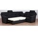 Ecksofa - dunkelgrau - Kunstleder - Liegefunktion