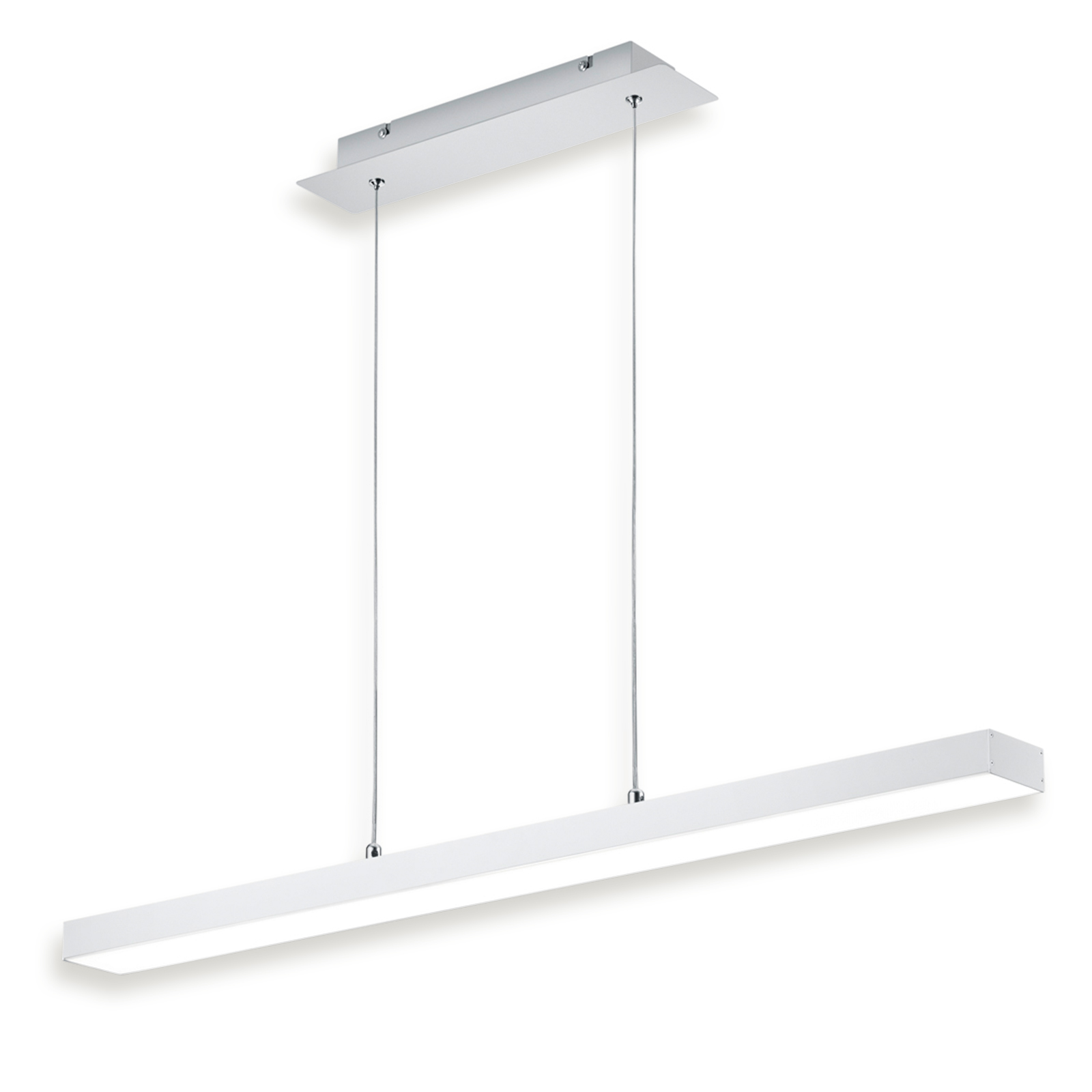 LED-Pendelleuchte - alu-weiß matt - 150 cm