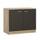 Spülenunterschrank - anthrazit-Sonoma Eiche - 100 cm breit