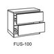 Unterschrank - anthrazit-Sonoma Eiche - 100 cm breit