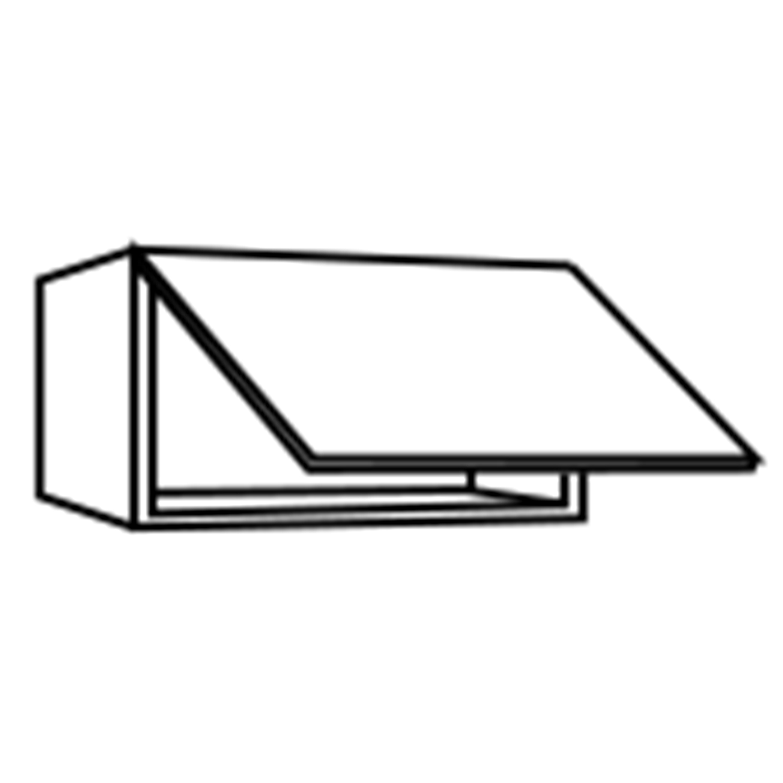 Hängeschrank - anthrazit-Sonoma Eiche - 60 cm breit