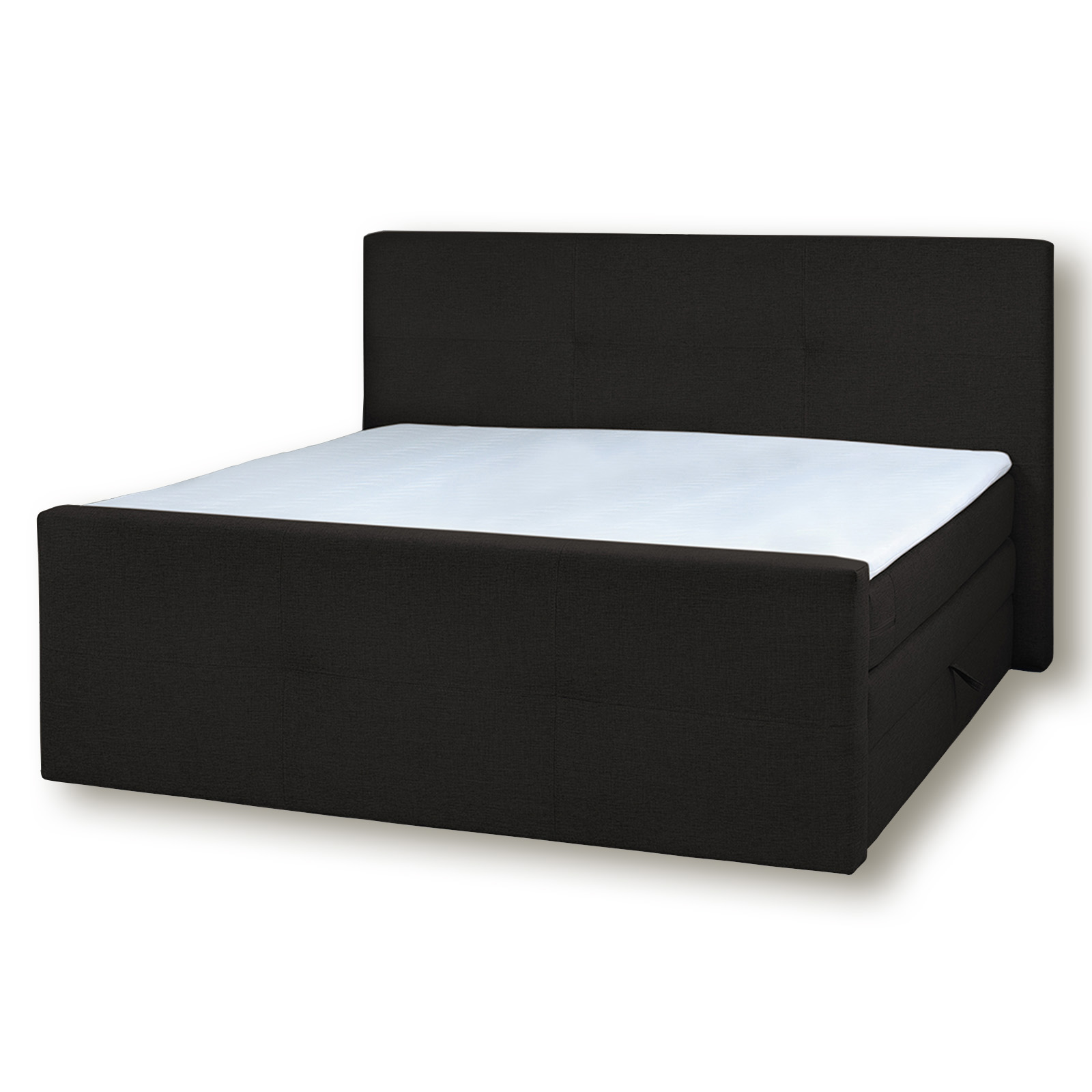 Boxspringbett - schwarz - Taschenfederkern - H3 - 180x200 cm