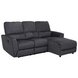 Ecksofa - grau - Microfaser - Relaxfunktion