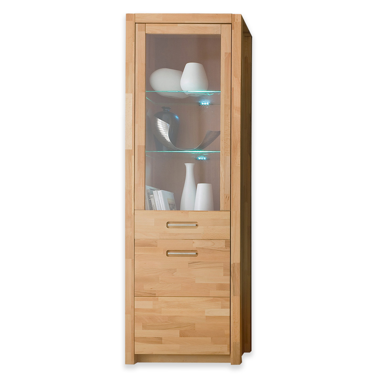 Vitrine - Kernbuche massiv geölt