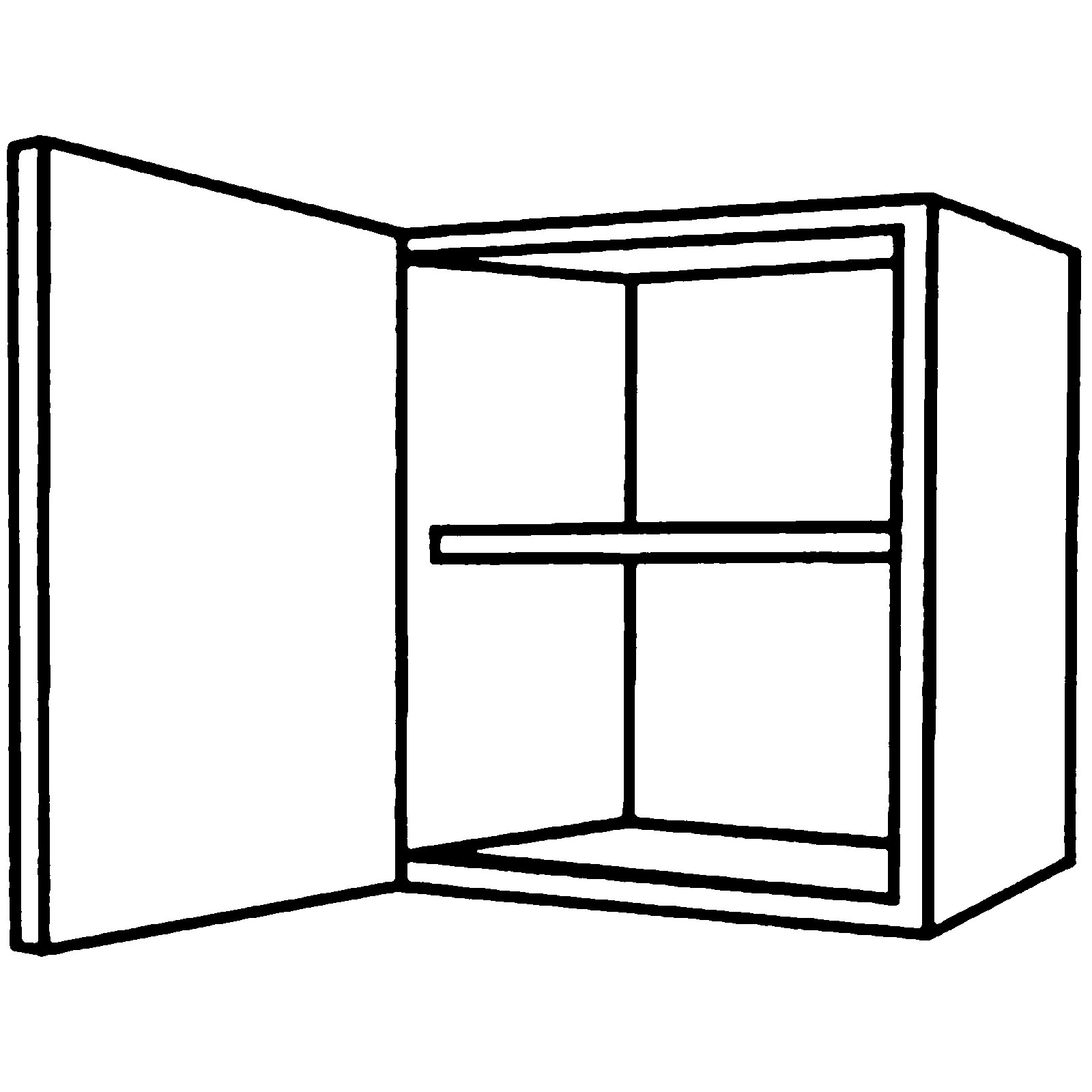 Hängeschrank - Sonoma Eiche - 60x35 cm