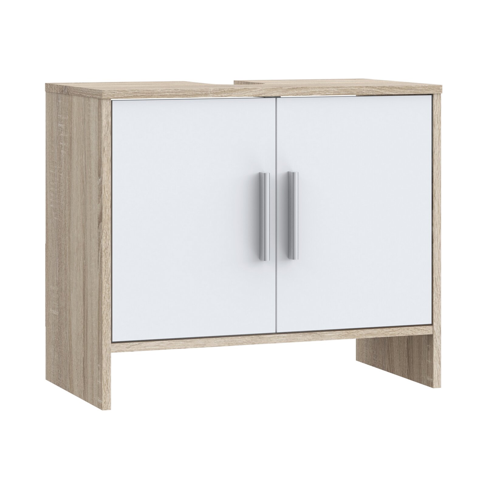 Waschbeckenunterschrank - Sonoma Eiche-weiß - 65 cm | Online bei ROLLER  kaufen
