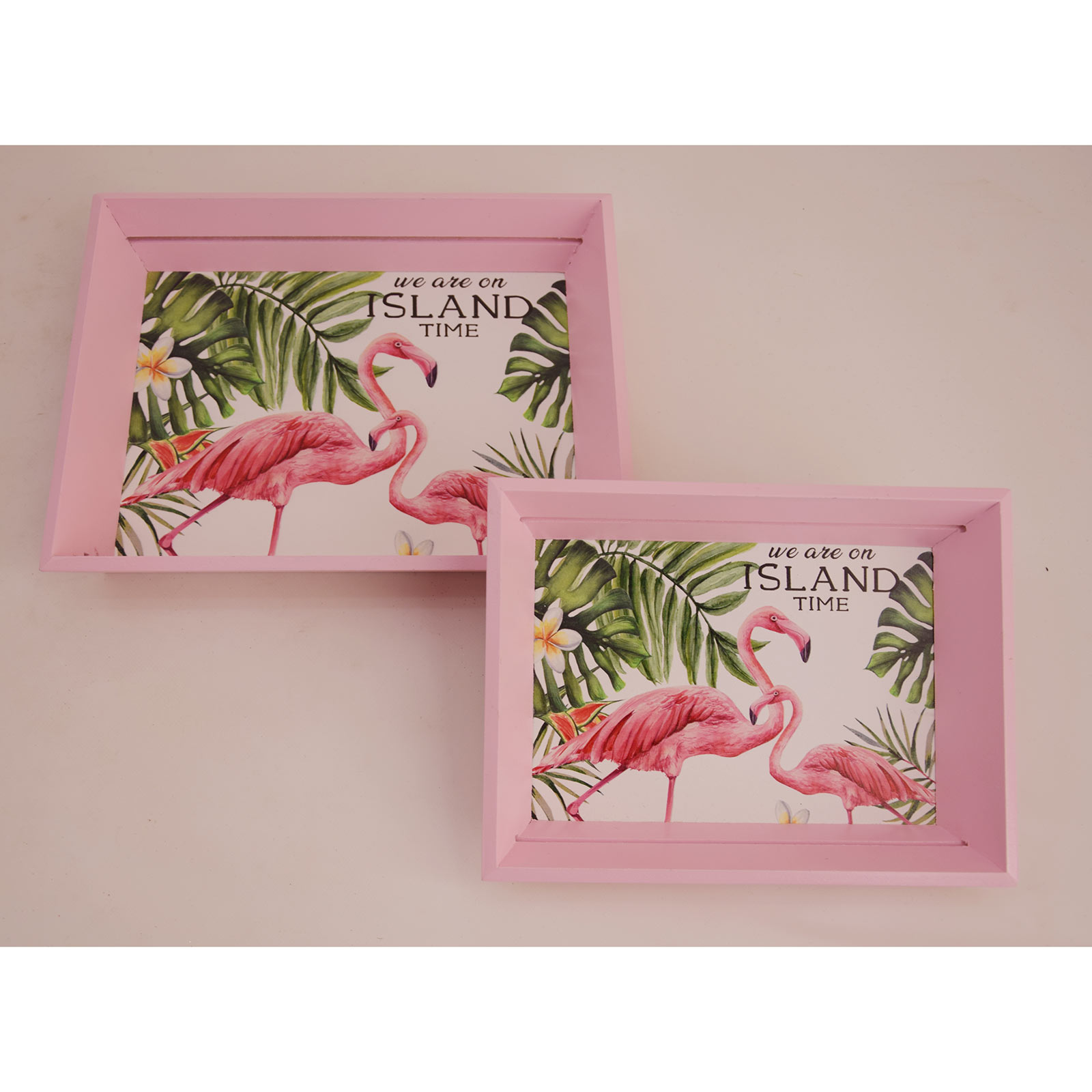 Tablett - Flamingo - Holz - 20 cm