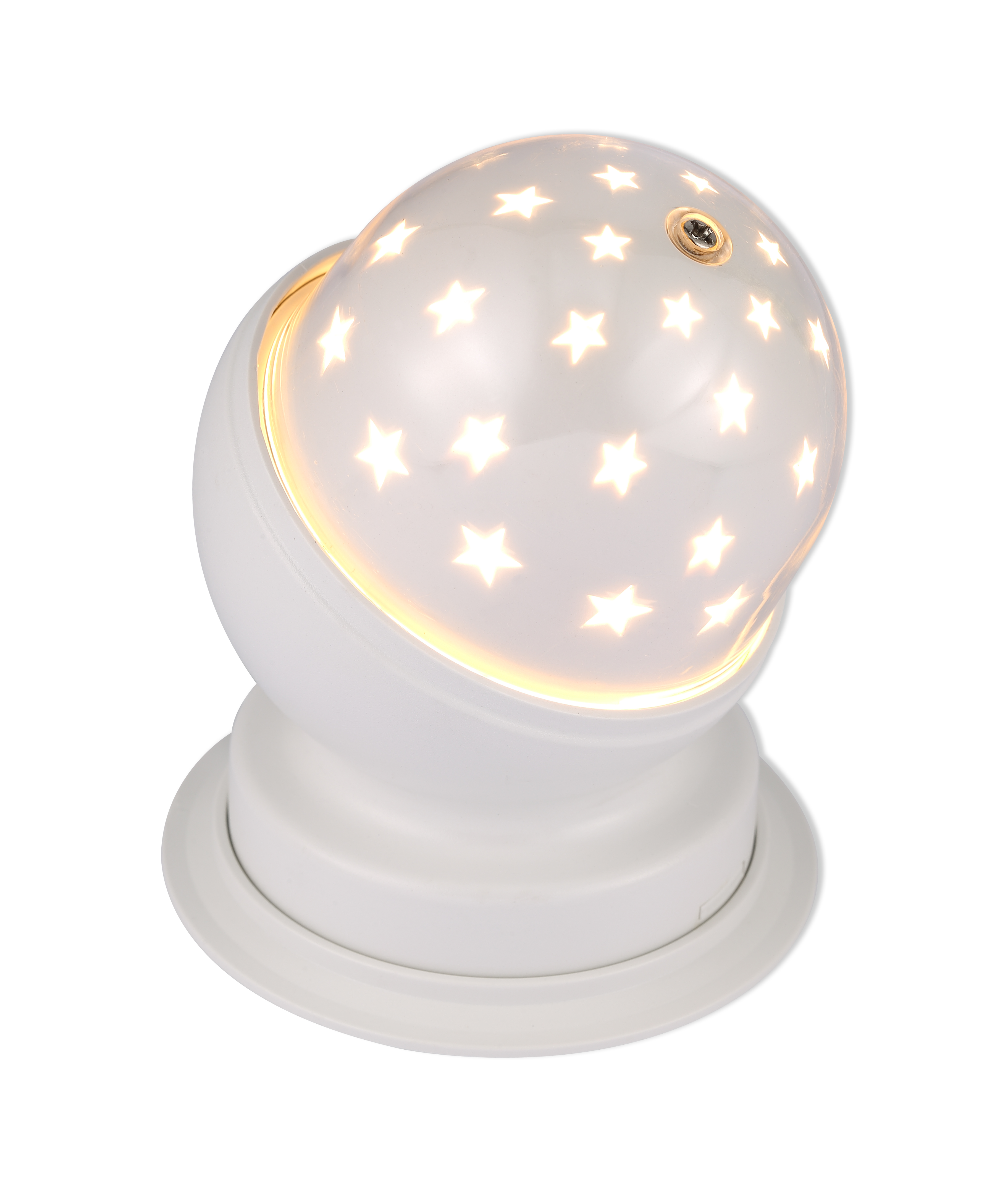 LAMPURA LED-Tischleuchte - weiß - Ø 8,8 cm