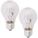 2er Pack Leuchtmittel Tropfen - E27 - 46 W - warmweiß