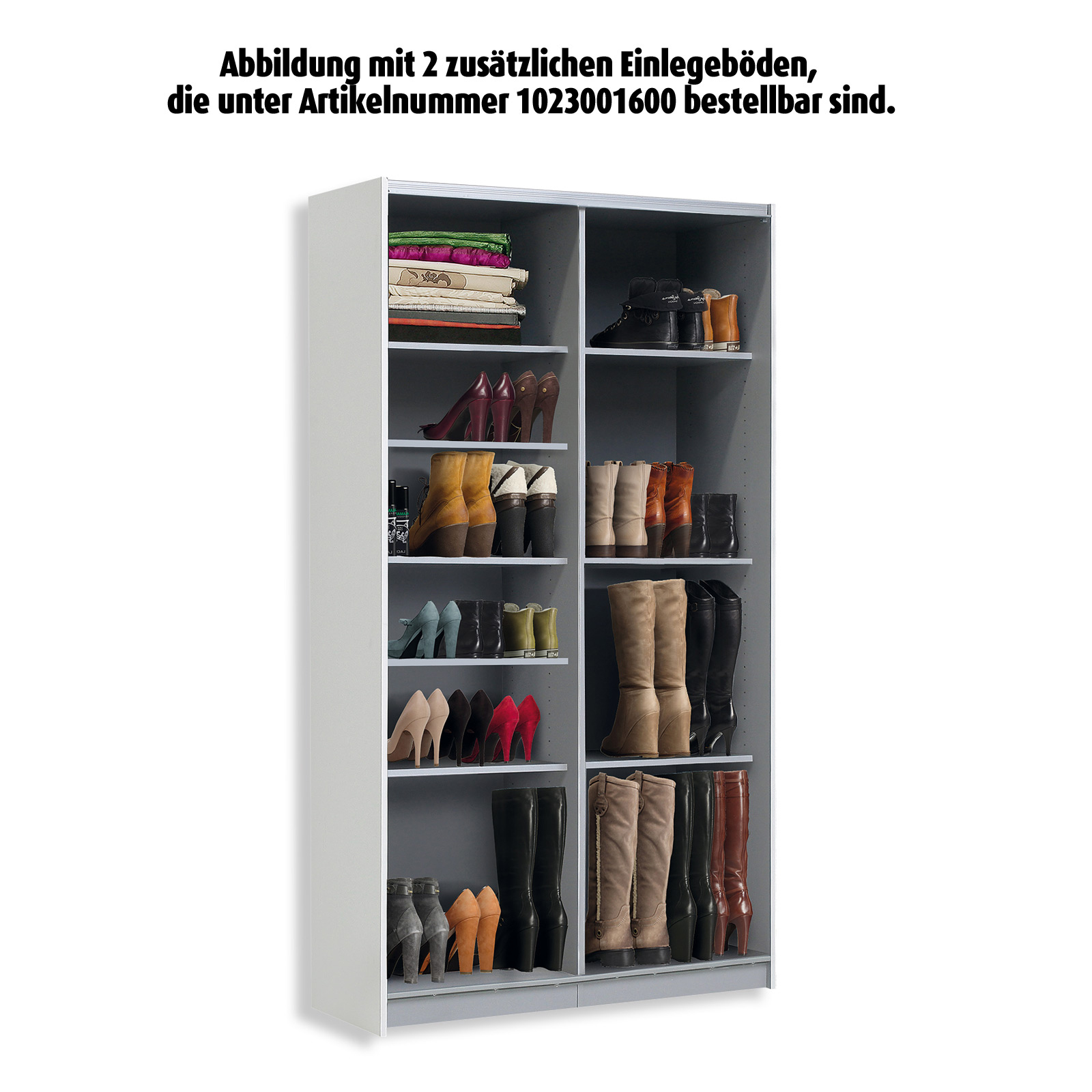 Mehrzweckschrank - Sonoma Eiche-weiß - 120 cm breit