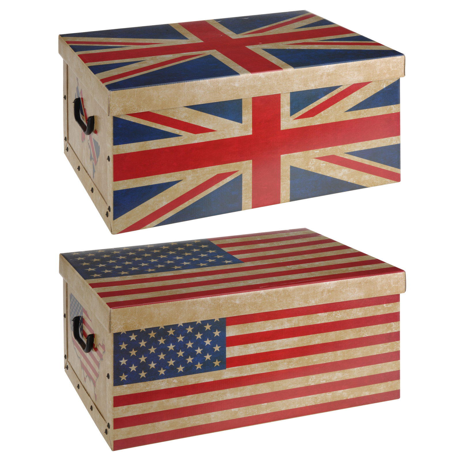 Aufbewahrungsbox - Union Jack / USA - keine Motivauswahl
