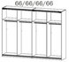 Schwebetürenschrank - Eiche San Remo hell - 271 cm