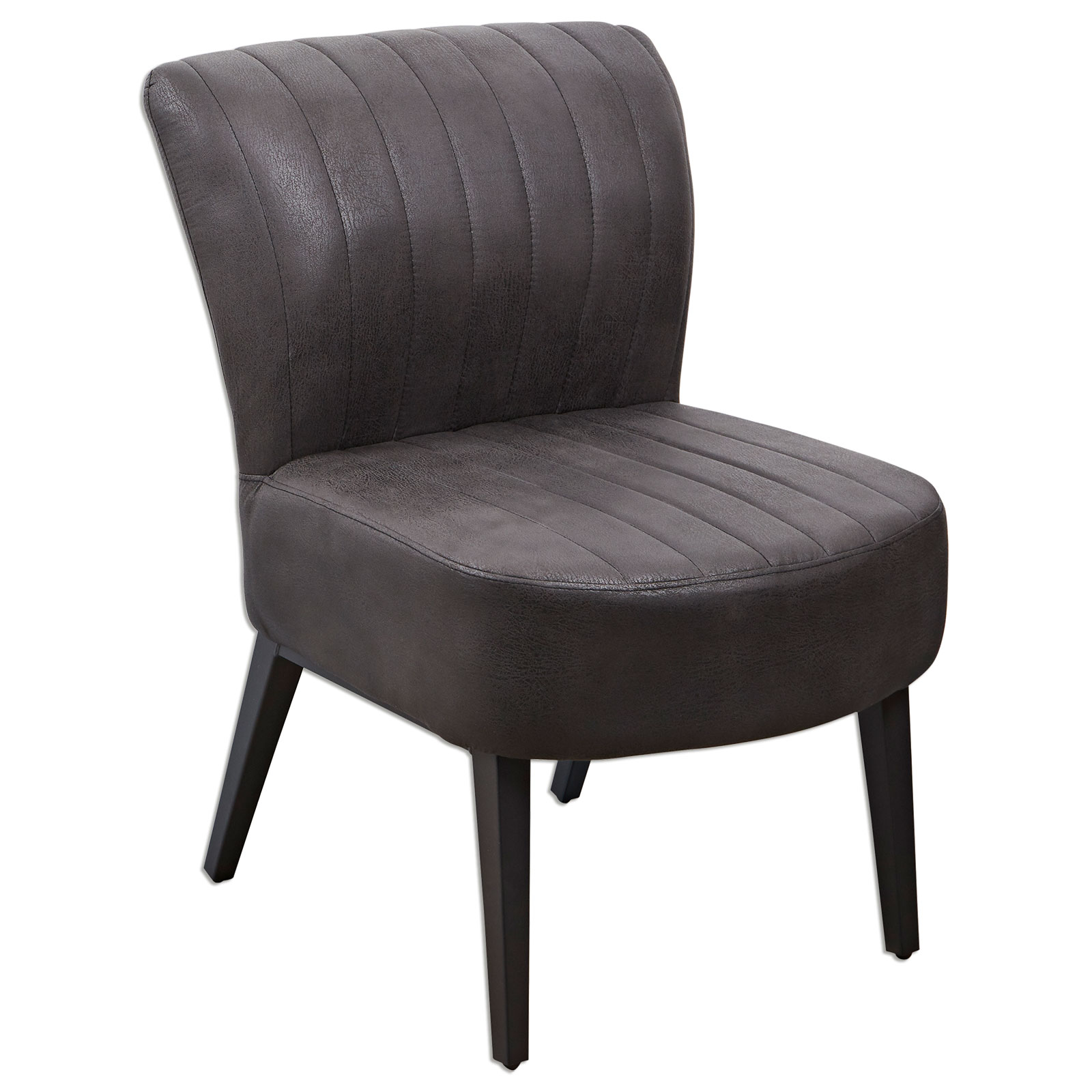 Sessel - anthrazit - Vintage-Style