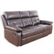 3-Sitzer Sofa - dunkelbraun - Kunstleder - Relaxfunktion