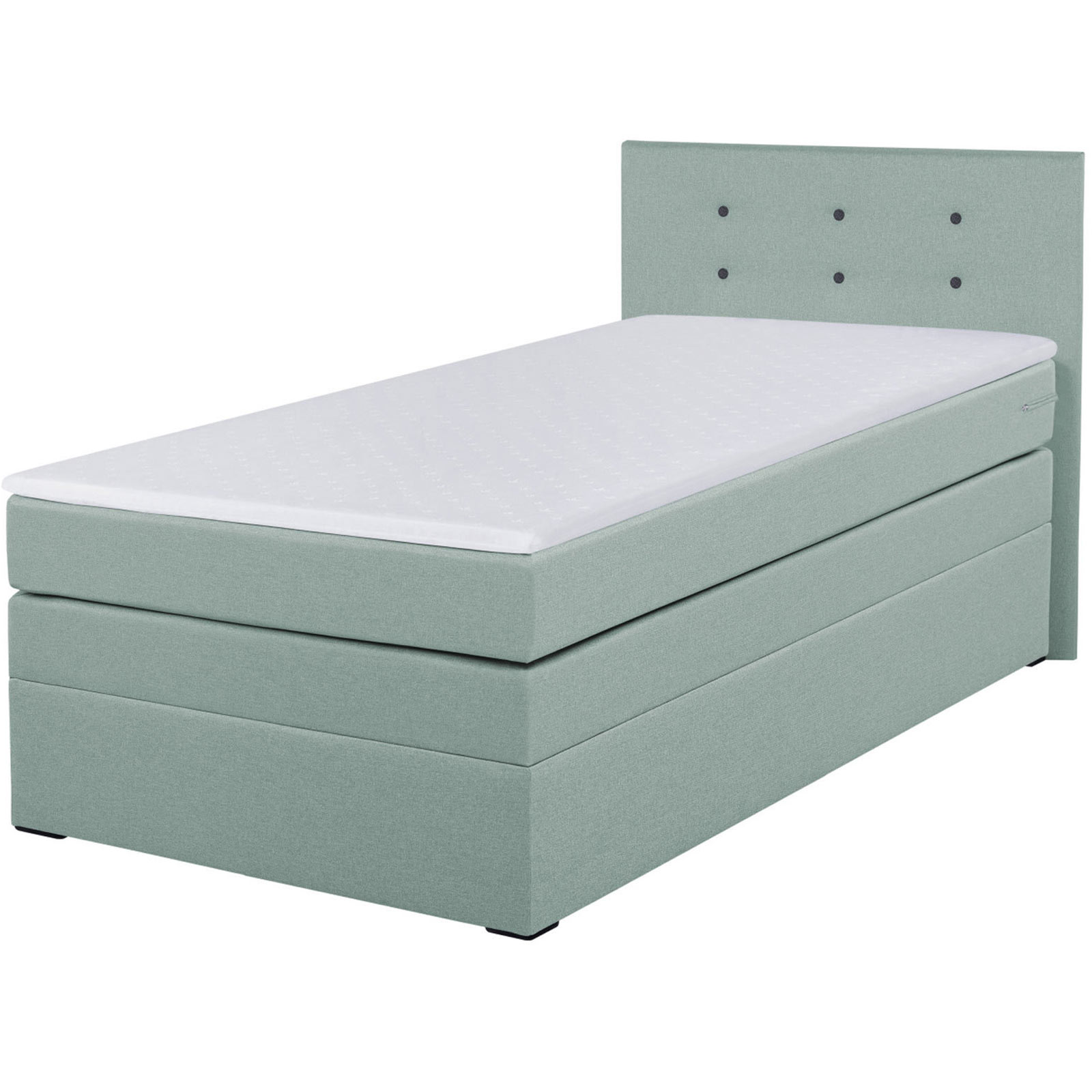 Boxspringbett - mint - H3 - 90x200 cm