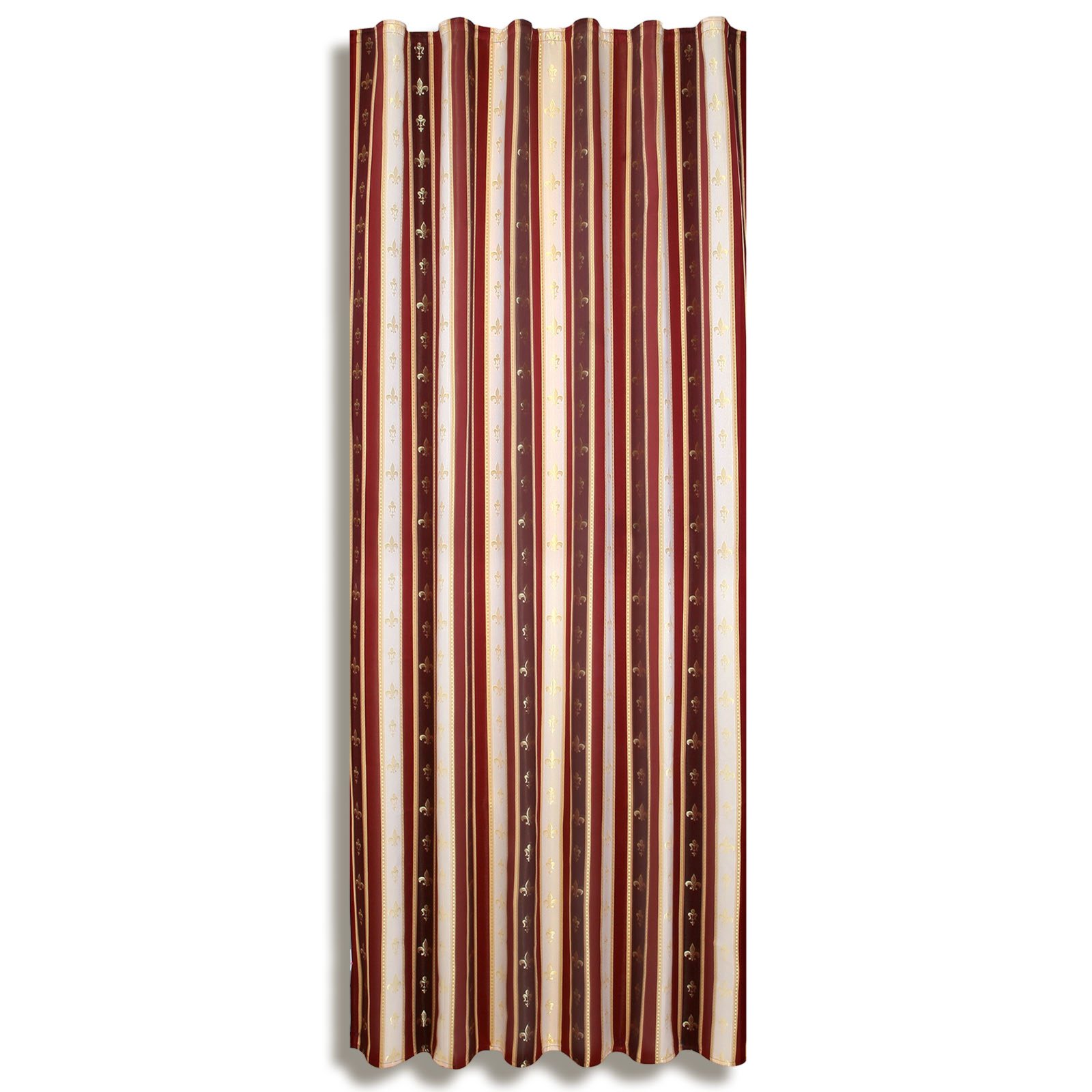 Vorhang BAROCK Rot Gold 140x245 Cm