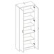 Hochschrank OPTIMUS - Sonoma Eiche - 198 cm hoch