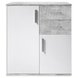 Kommode - weiß-Beton-Optik - 80 cm breit