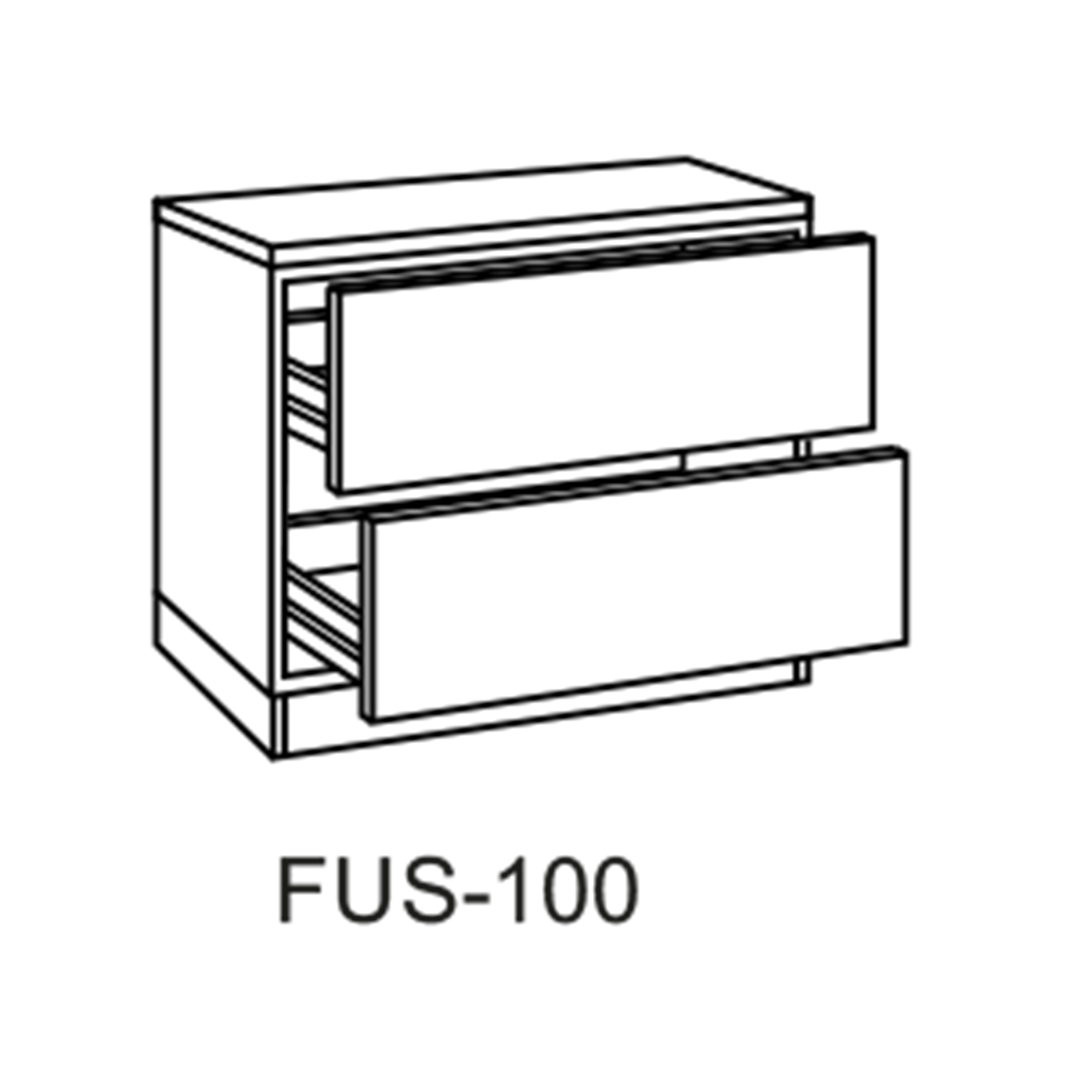 Unterschrank - anthrazit-Sonoma Eiche - 100 cm breit