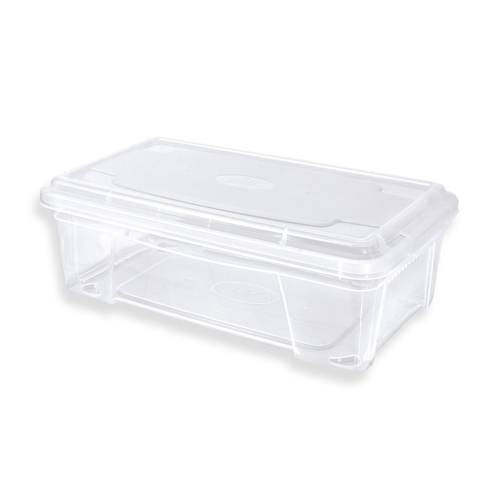 Kleine Kunststoff-Transparent mit Deckel Collection Container Fall Aufbewahrungsbox 6 