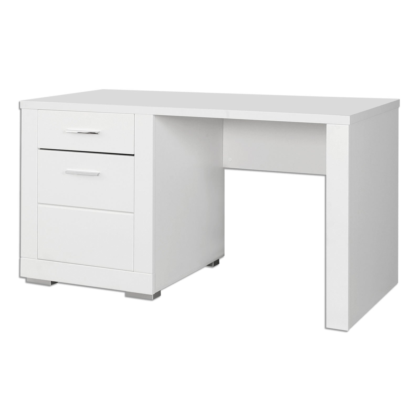 Schreibtisch - weiß matt - 138 cm