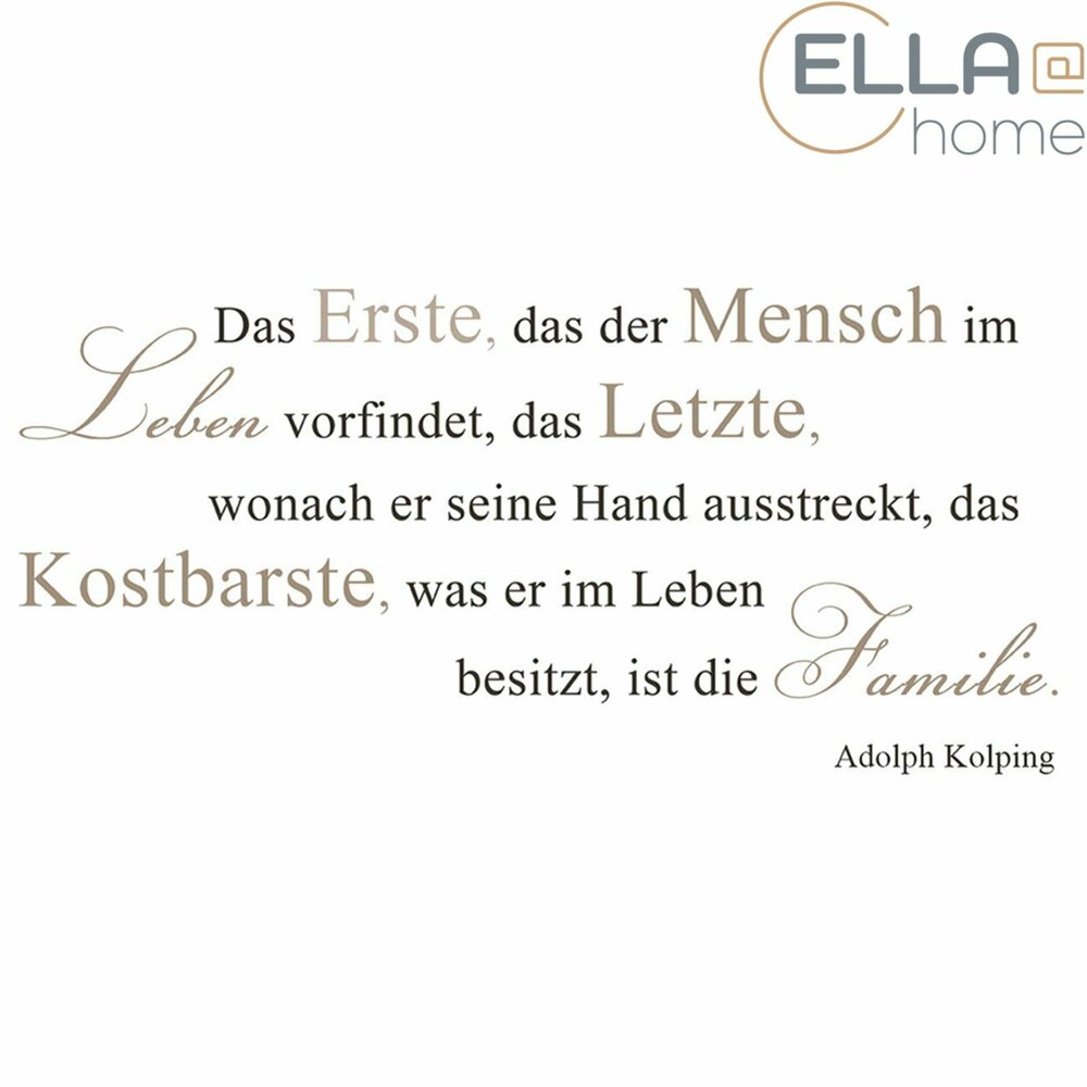ELLAhome Wandtattoo Zitat Adolph Kolping selbstklebend Online
