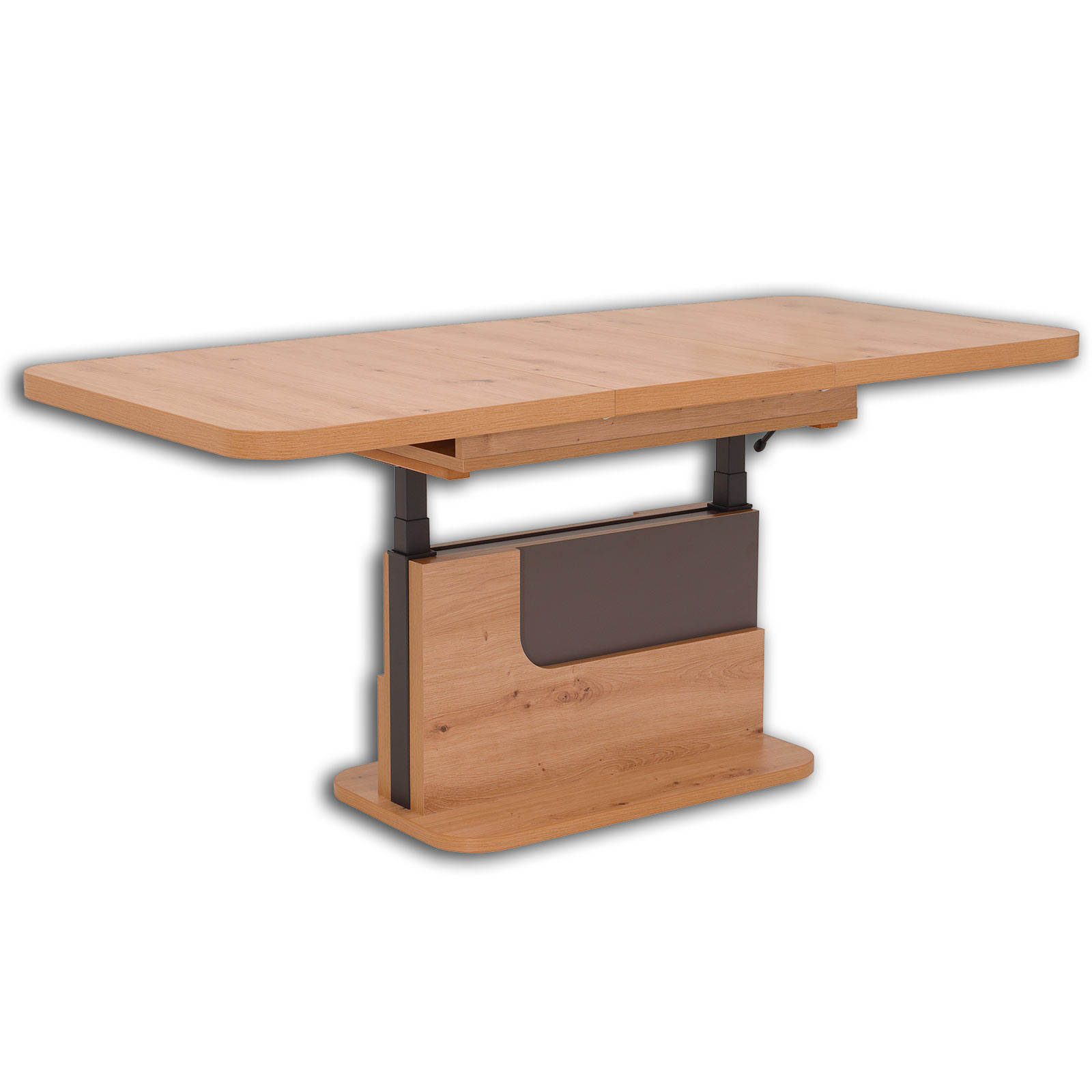 Couchtisch - Artisan Eiche - anthrazit - verstellbar