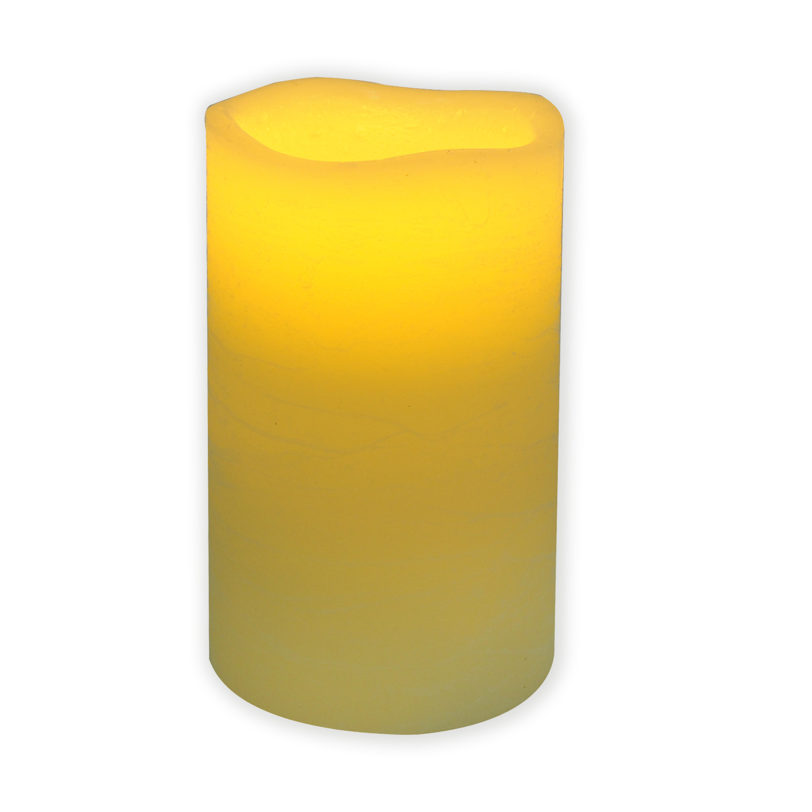 LED-Kerze - creme - mit Flackereffekt - 12,5 cm