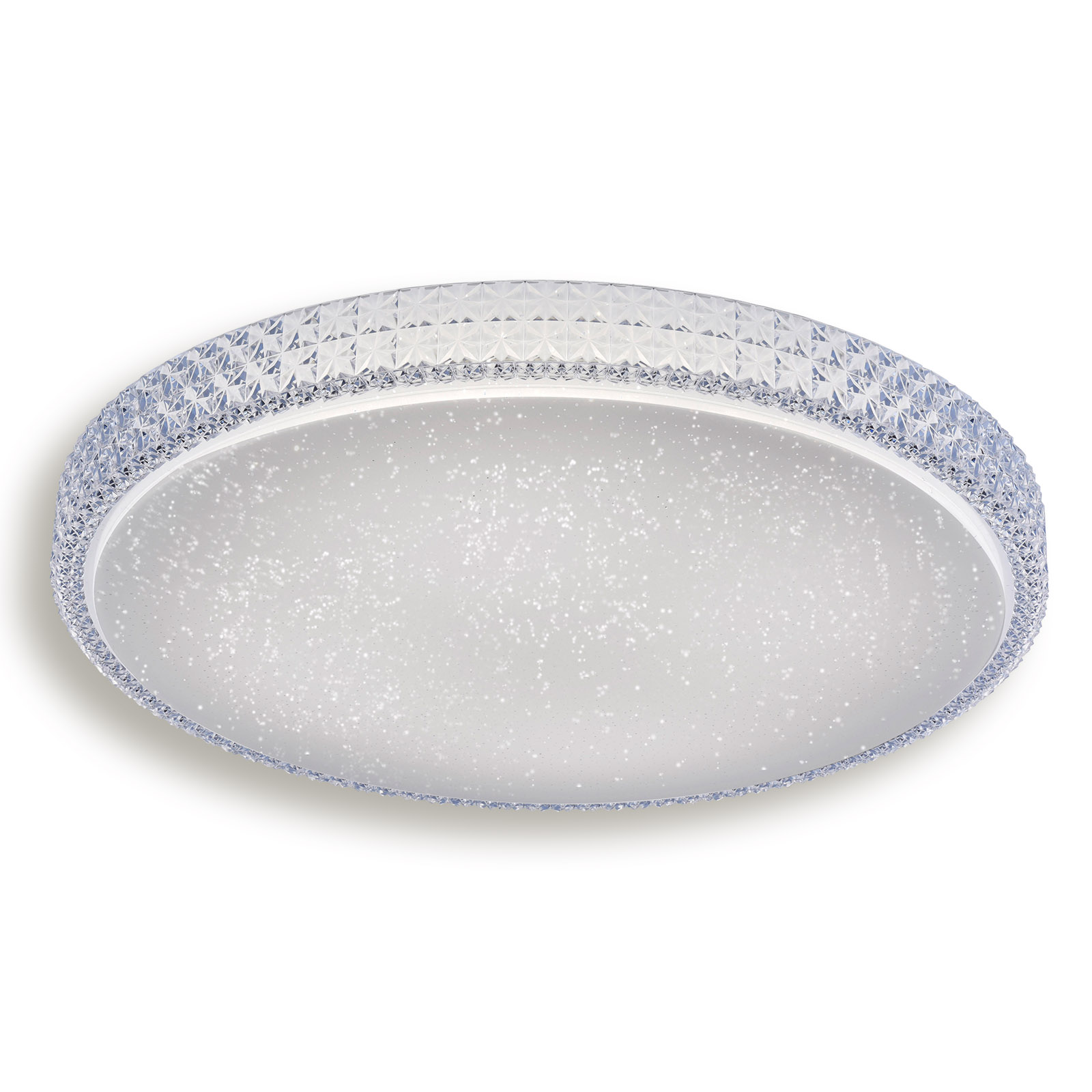 LED-Deckenleuchte - transparent-weiß - 3 Lichtfarben - Ø 60 cm