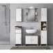 Hochschrank - weiß-Sonoma Eiche - 61 cm breit