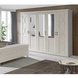 Kleiderschrank - Pinie-weiß - 255 cm