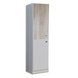 Kleiderschrank SUNNY - Alpinweiß - Sonoma Eiche - 46x198 cm