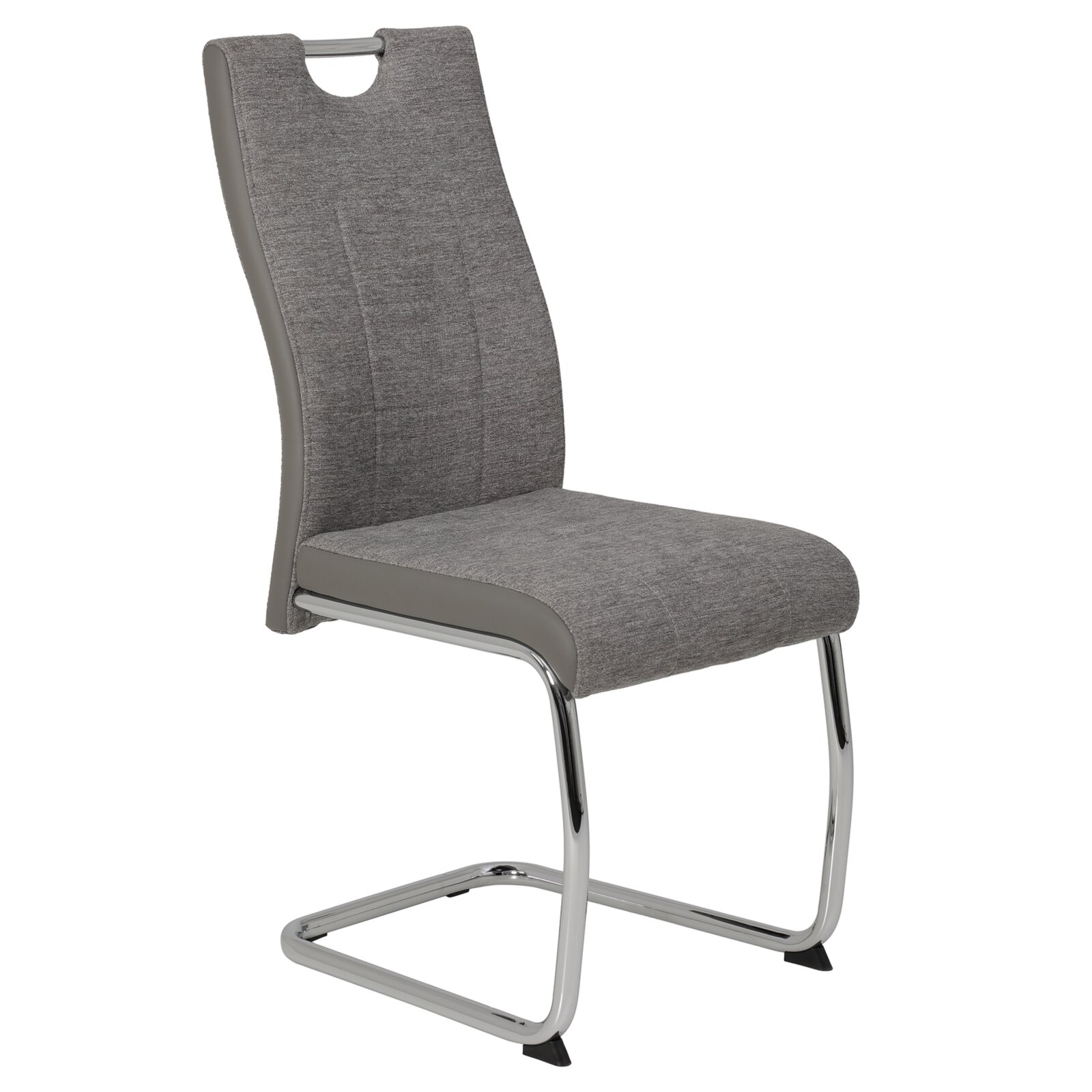 4-teiliges Schwingstuhl-Set - grau - Webstoff | Online bei ROLLER kaufen